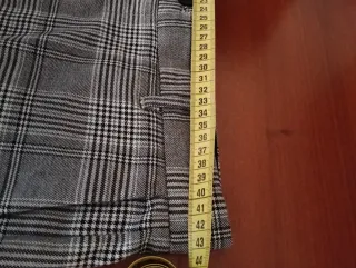 Pantalón cuadros gris talla XL