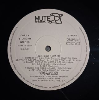 Depeche Mode Some Great Reward Vinilo LP