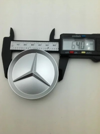 CENTRO DE RUEDA MERCEDES PLATA 64MM REF.: 1746