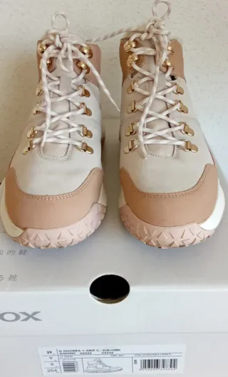 Botas Geox Mujer Beige/Rosa Talla 39