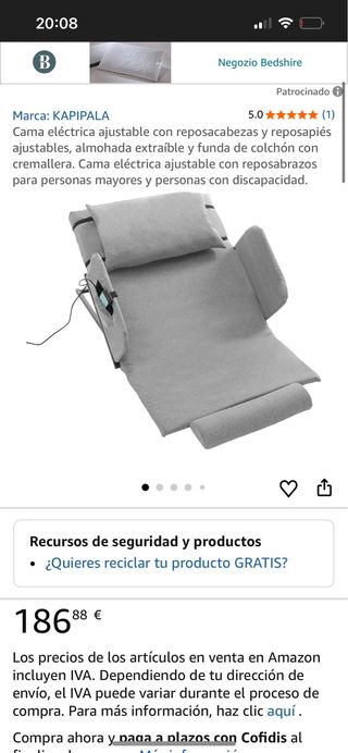 Cama Eléctrica KAPIPALA Ajustable