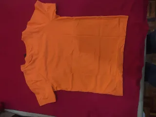 Camiseta Adidas Naranja Talla 12  152cm.