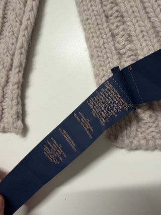 Bufanda Louis Vuitton Beige Cable Knit