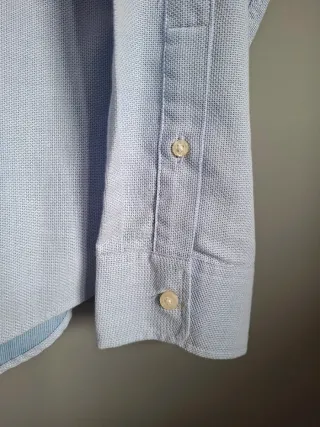 Camisa Zara Slim Fit Azul