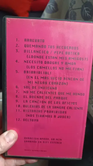 Extremoduro VHS Nos tiramos a joder Original