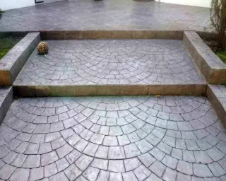 Suelo de hormigón impreso exteriores