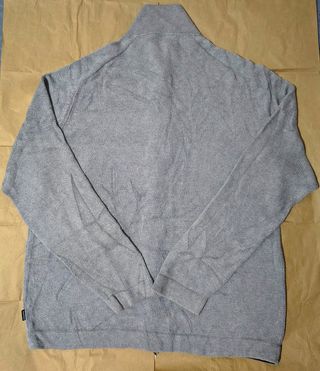 Jersey Nautica Cremallera Completa Gris XXL