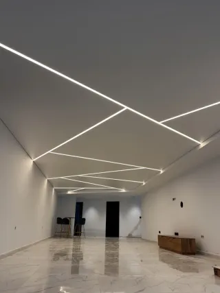 Techos desmontables e iluminación