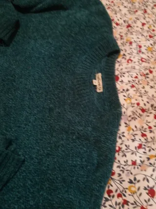 Jersey mujer cuello redondo bolsillos M