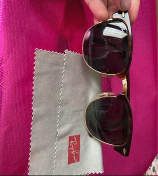 Gafas de sol Ray-Ban mujer marrones y doradas