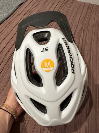 Casco Rockrider ST Decathlon Blanco Talla M
