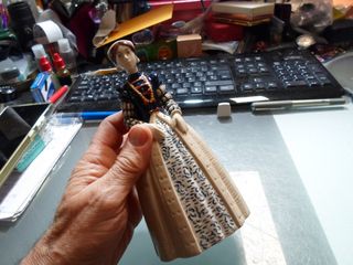 Figura Rex Porcelana Mujer Vestido Largo