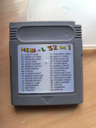 Cartucho Juego New L 32 en 1 para Game Boy Nintend