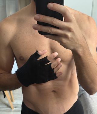 Guantes sin dedos H&M hombre negros