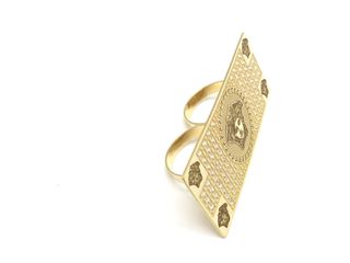 anillo oro 18k con piedra con circonita