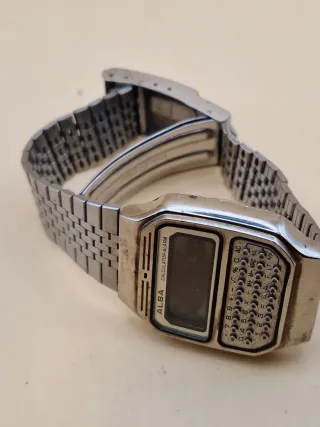 Raro Orologio Vintage ALBA Calculator-Alarm