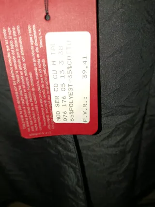 Camisa negra manga 3/4