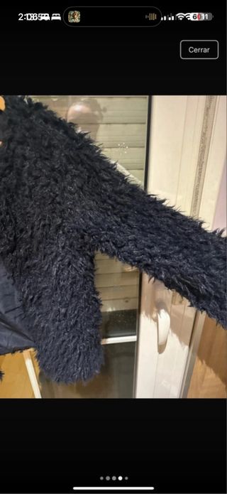 Chaqueta de pelito  azul marino