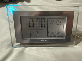 Radio Despertador Philips Plata y Azul