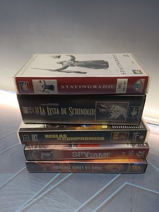 5 películas, VHS, Bélicas