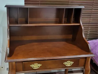 Consola/Tocador/Escritorio Madera y Cristal