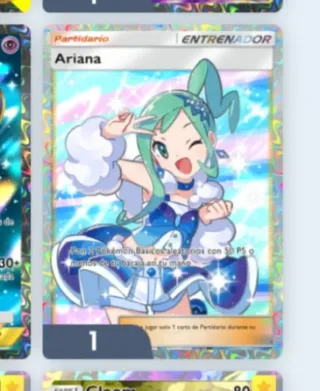 Carta Entrenador Ariana Partidario Pokémon