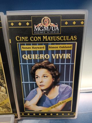 7 cintas, peliculas, VHS, cine con mayusculas MGM/UA
