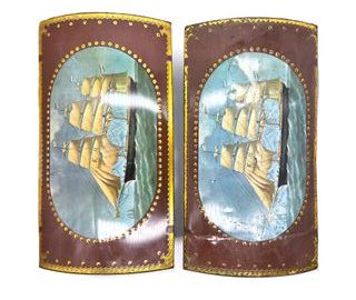 Coppia Forzieri Vintage Metallo Litografato