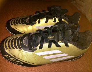 Botas de fútbol Adidas F50 Messi Oro
