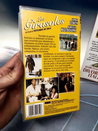 3 cintas, VHS, películas de Marcello Mastroianni