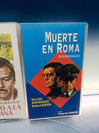 3 cintas, VHS, películas de Marcello Mastroianni