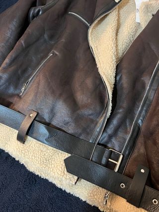 Abrigo borrego marrón