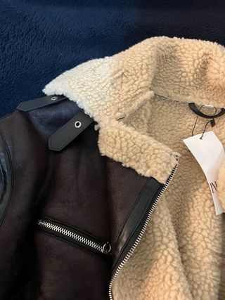 Abrigo borrego marrón