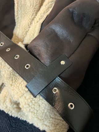 Abrigo borrego marrón