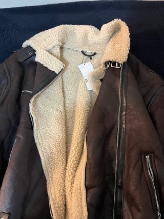 Abrigo borrego marrón