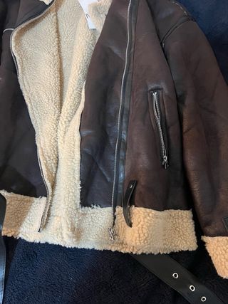 Abrigo borrego marrón