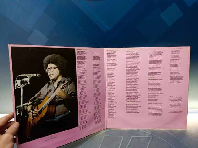 disco LP vinilo Pablo Milanés – Canta A José Marti - Mi Verso Es Como Un Puñal -LP, Album 1977, Spain