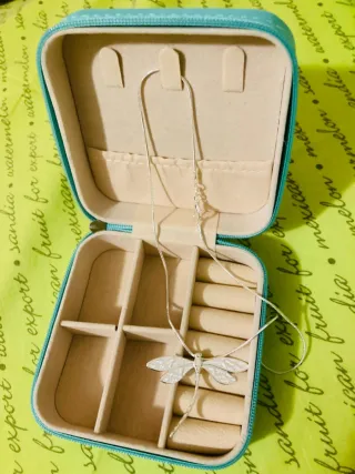 Colgante Libélula Plata y Joyero