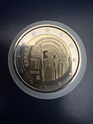Moneda 2 euros España 2018 Santiago