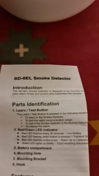 Detector de humo SD-8EL /F1