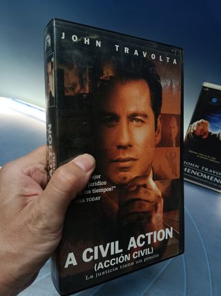cintas VHS, 4 películas, especial JOHN TRAVOLTA