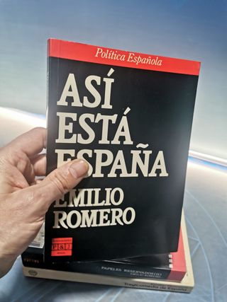 3 libros EMILIO ROMERO. EDITORIAL PLANETA y PLAZA Y JANES