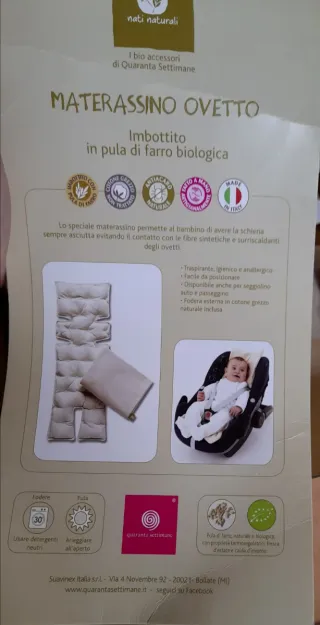 Colchón bebé refrescante para carro o silla coche