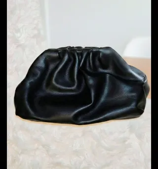Bolso Clutch Negro Piel Sintética