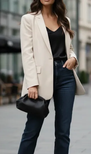 Bolso Clutch Negro Piel Sintética