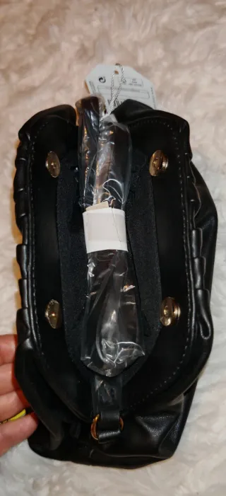 Bolso Clutch Negro Piel Sintética