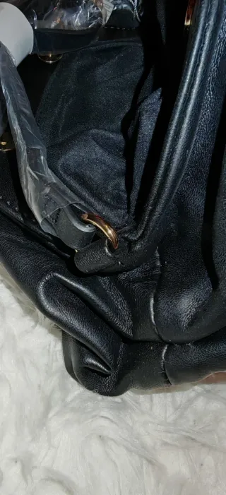 Bolso Clutch Negro Piel Sintética