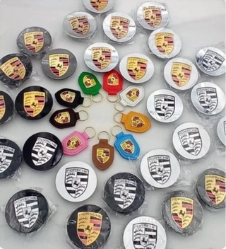 CENTRO DE RUEDA PORSCHE GRIS 76MM