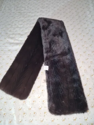 Bufanda estola pelo suave (Nueva con etiqueta)