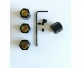 TAPONES ANTIRROBO VALVULAS PORSCHE NEGROS